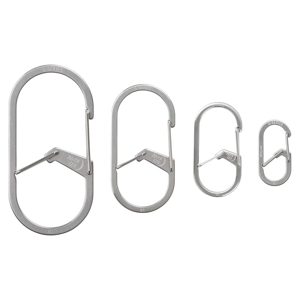 NITEIZE G Carabiner #3 Stainless Silver Small