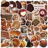 103053Pcs Autumn Ins Style Graffiti Stickers Cartoon Brown Decals Toy Diy Decoration Scrapbook Fridge Phone Bike Graffiti Gift