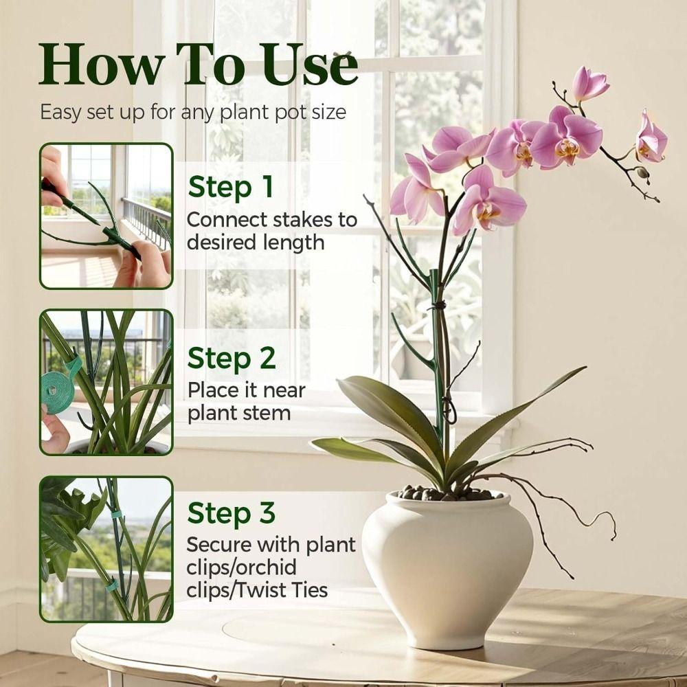 Prevent Tipping Over Climbing Vine Stake Flower Pot Trellis Garden Plant Stake  Greenhouse