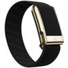 Suitable for Whoop 5.0 Wristband Strap, Nylon Woven Elastic Mg Sports Replacement Wristband with Bright Silver U-shaped Metal