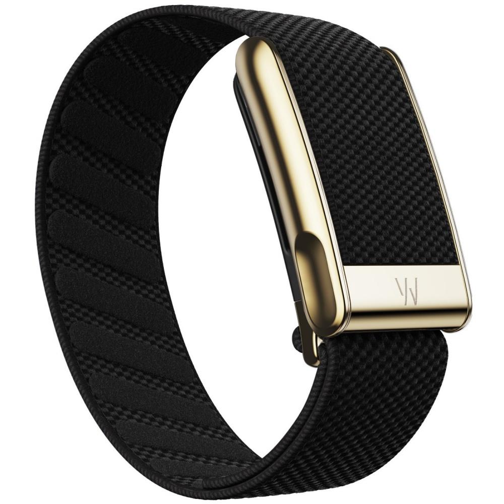 Suitable for Whoop 5.0 Wristband Strap, Nylon Woven Elastic Mg Sports Replacement Wristband with Bright Silver U-shaped Metal