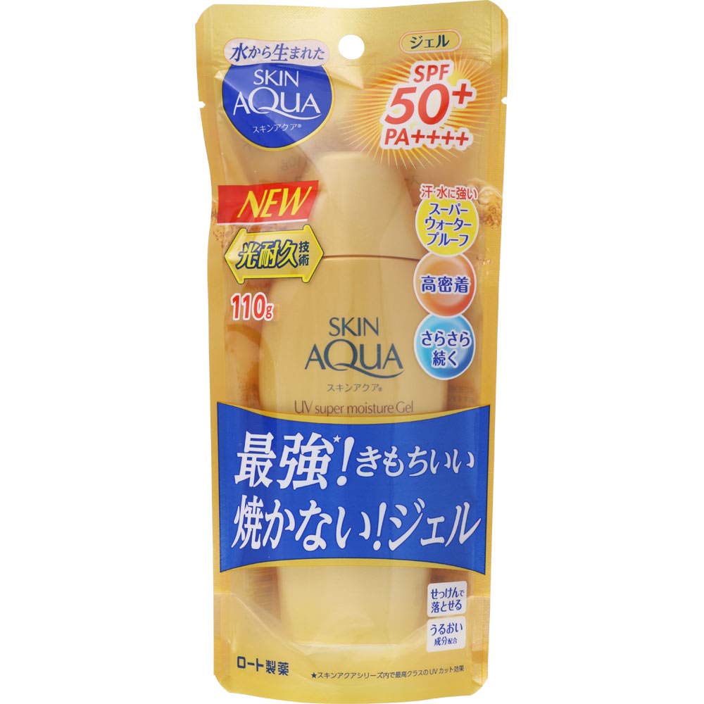 

Rohto Pharmaceutical Skin Aqua Super Moisture Gel Gold x 2 set Sunscreen [Set sale] SPF50+ PA++++ (110g)