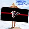 Atlanta Falcons Logo Print Beach Towel, Large Soft Quick Dry Towel for Beach Camping Swimming