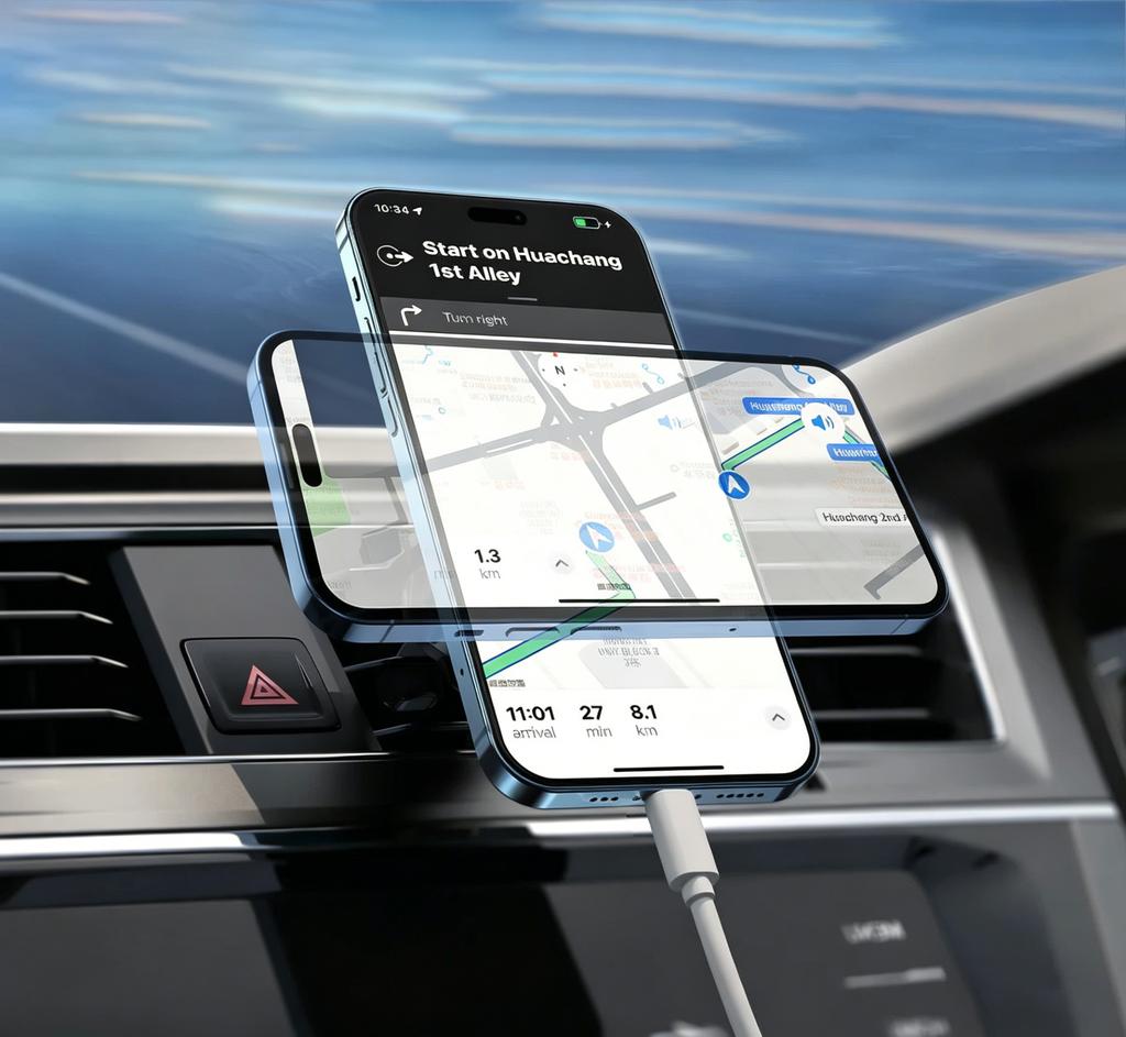 Magnetic Car Air Vent Phone Holder MagSafe Auto Mount Phone Bracket Car Hands Free Phone Holder 360 Degree Rotation