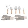 Garden Tool Set, Stainless Steel Shovel, Trowel,   Pull , Fork Rake with Gloves, Garden Tools for Garden, Patio, Farm