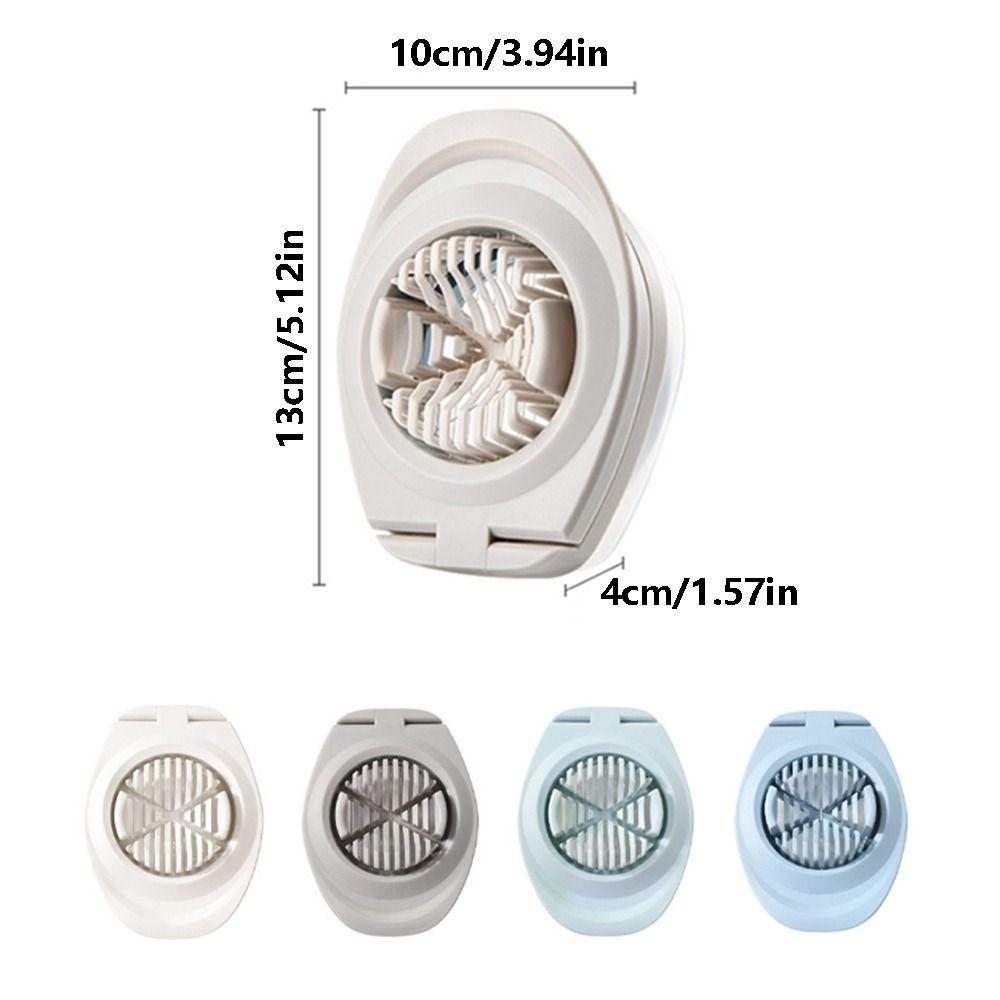 Manual Boiled Egg Cutter with Storage Box Fruit Garnish Chopper 3 in 1 Egg Slicer Kitchen Use