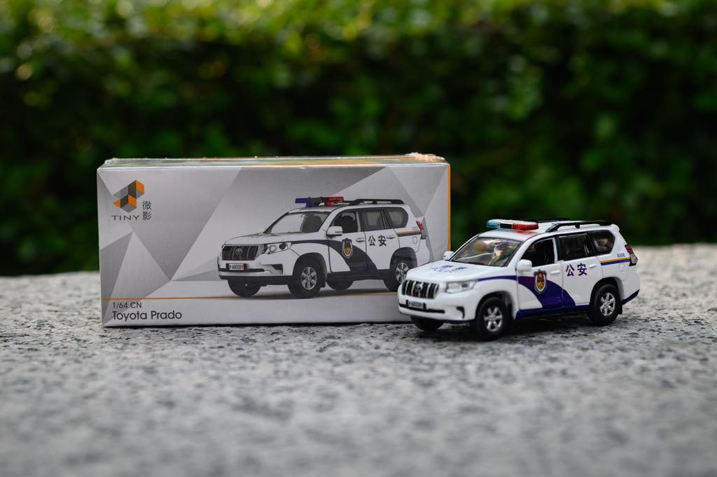 Tiny City Scale CN03 Toyota Prado Chinese Police Vehicle Diecast Model Car 1/64 (8008)