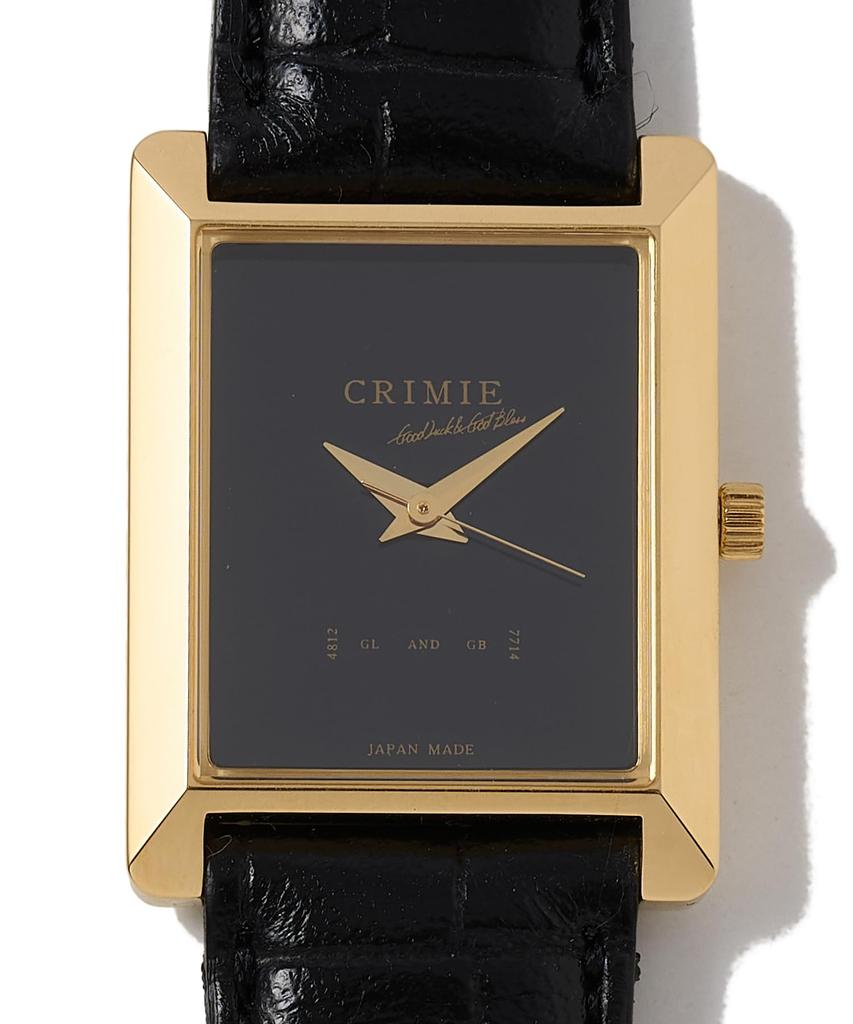 RAYS WATCH GOLD Quartz Watch with Genuine Leather Unisex Fashion Black X Size M Strap, Men's Brand, Gold, (BLACKxGOLD)