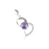 Iolite Gemstone 925 Sterling Silver Jewelry Zircon Pendant1.37" Anniversary Gift CZP-5-6