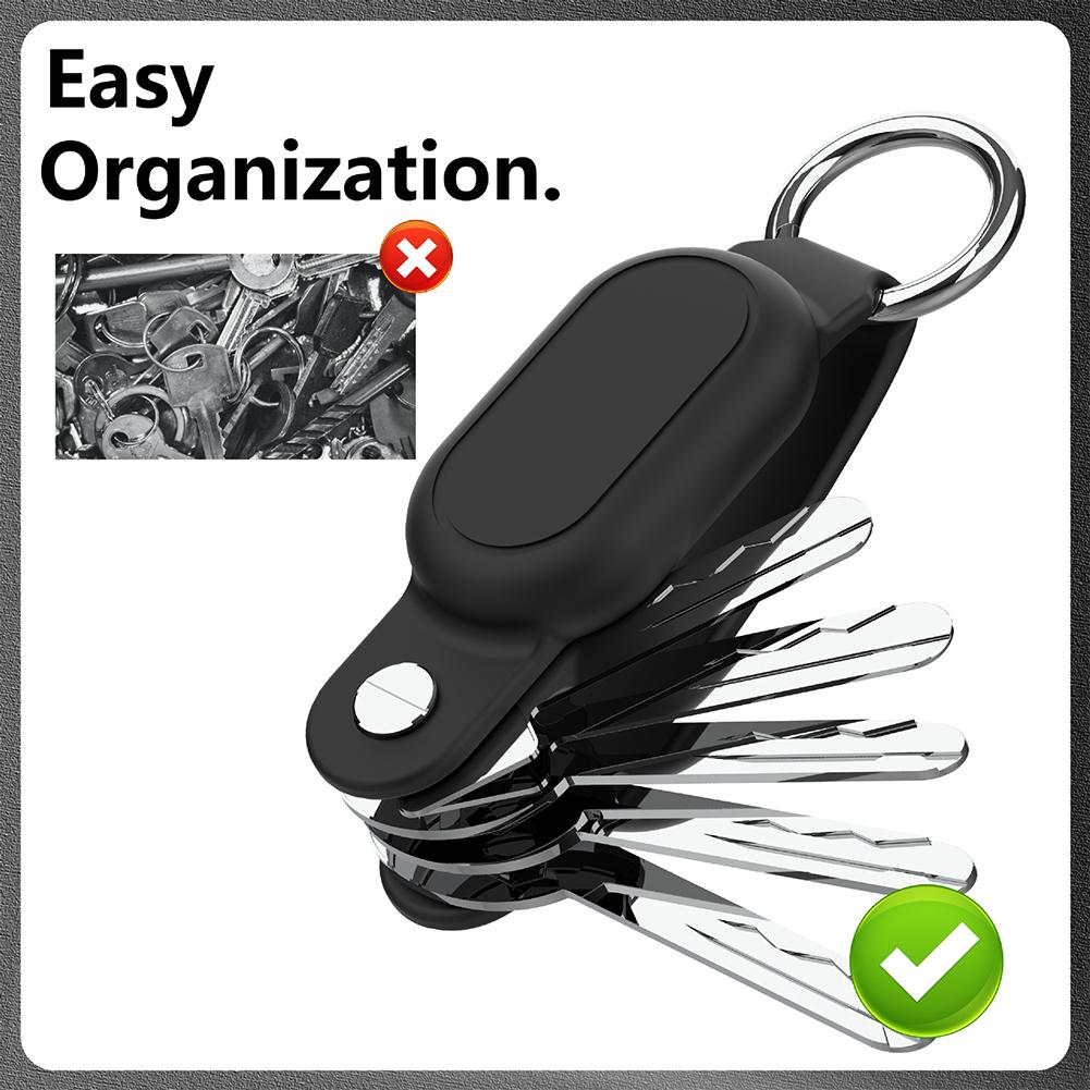 Silicone Case Key Holder Key Ring IPX8 Waterproof Smart GPS Tracker Cover Anti-Lost Tracker Case for SmartTag2 Finder