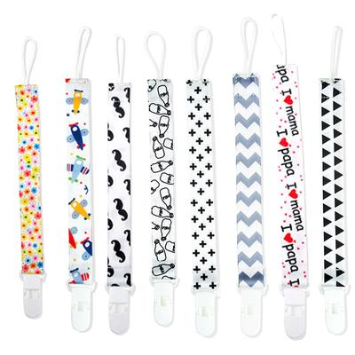Girls Boys Pacifier Soother Dummy Nipple Leash Strap Wood Chain Clip Holder