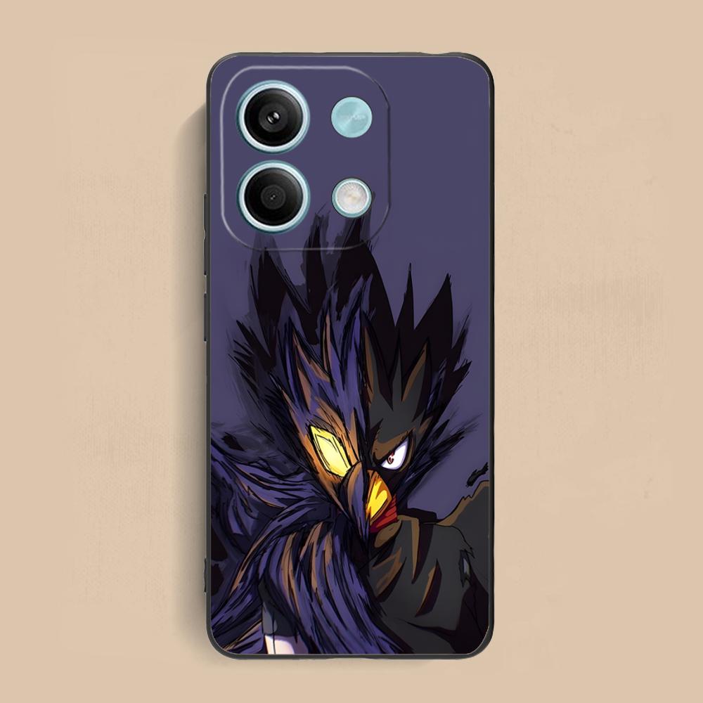MHA Tokoyami Mobile Phone Case for Xiaomi Redmi Note 14 13 12 11 S Pro Plus 4G 5G Colorful Printing Cover Pretty Luxury Cover