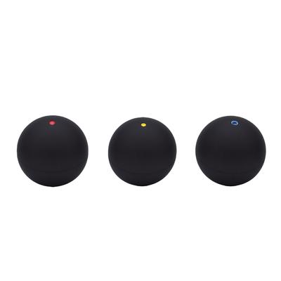 Squash Balls Mixed Speeds Single Blue Red Yellow Dot Rubber Ball Set High Bounce Racquetballs for Beginners Advanced