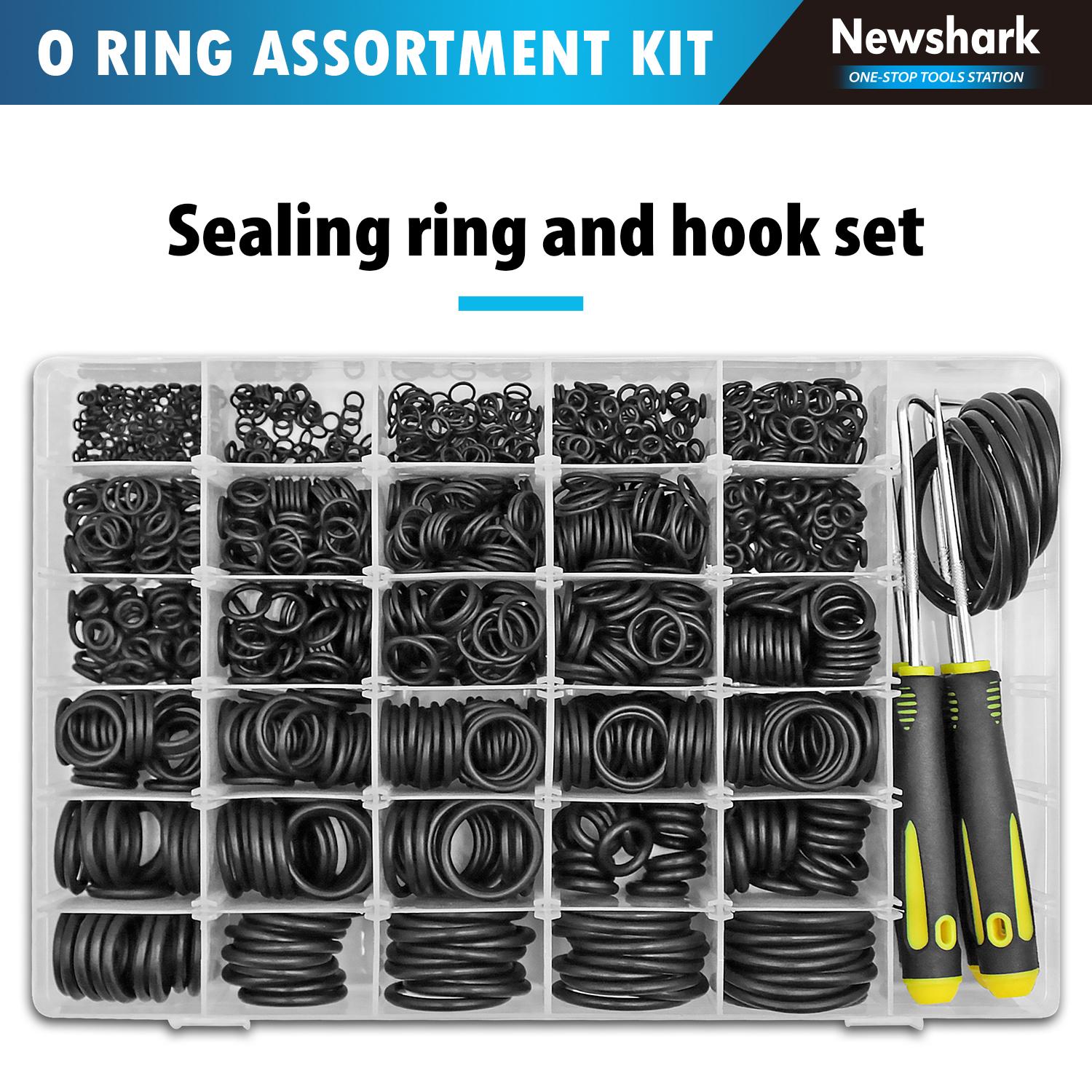 

1540Pcs O Rings Assortment Kit Metric Nitrile Rubber Oring Set with 4 Pick for Automotive Faucet Pressure Washer Plumbing Repair