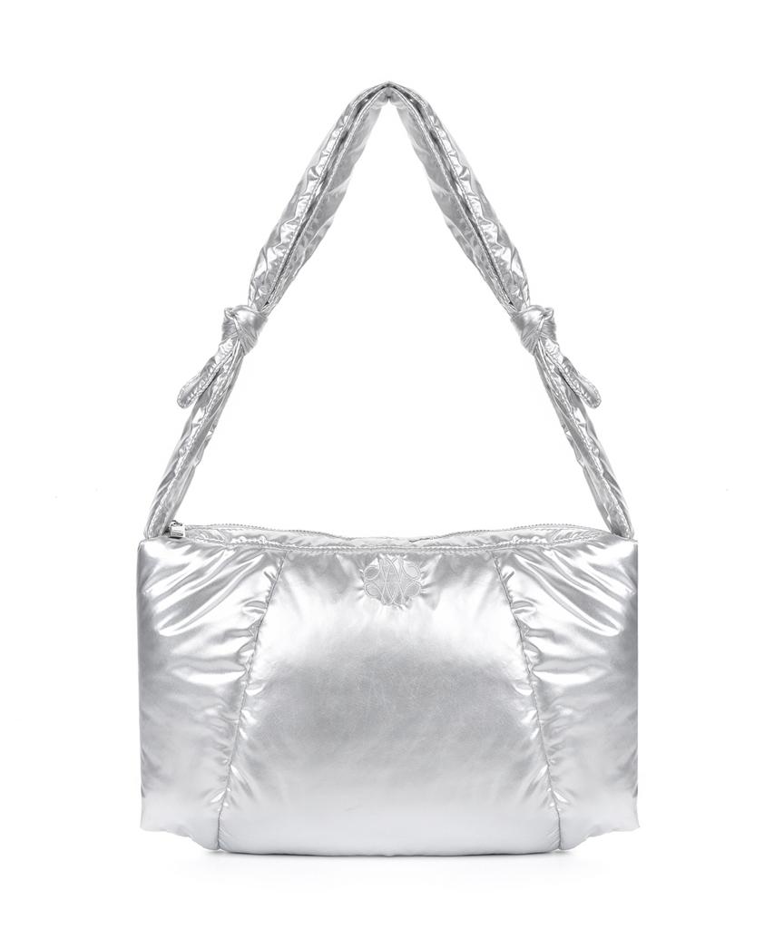Nick&Nicole Nicole Square Shoulder Padding Bag_Silver