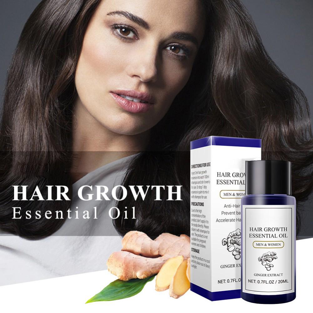 20ml Ginger Extract Hair Growth Essential Oils Fast Powerful Hair Care Anti-Drying Nourishing