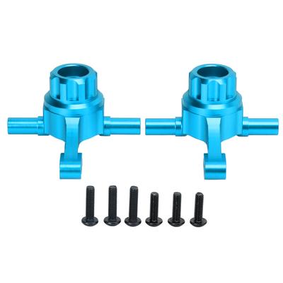 Aluminum Alloy Front Knuckle Arms Steering Cup for Tamiya TT02 1/10 RC Car Upgrade PartsBlue