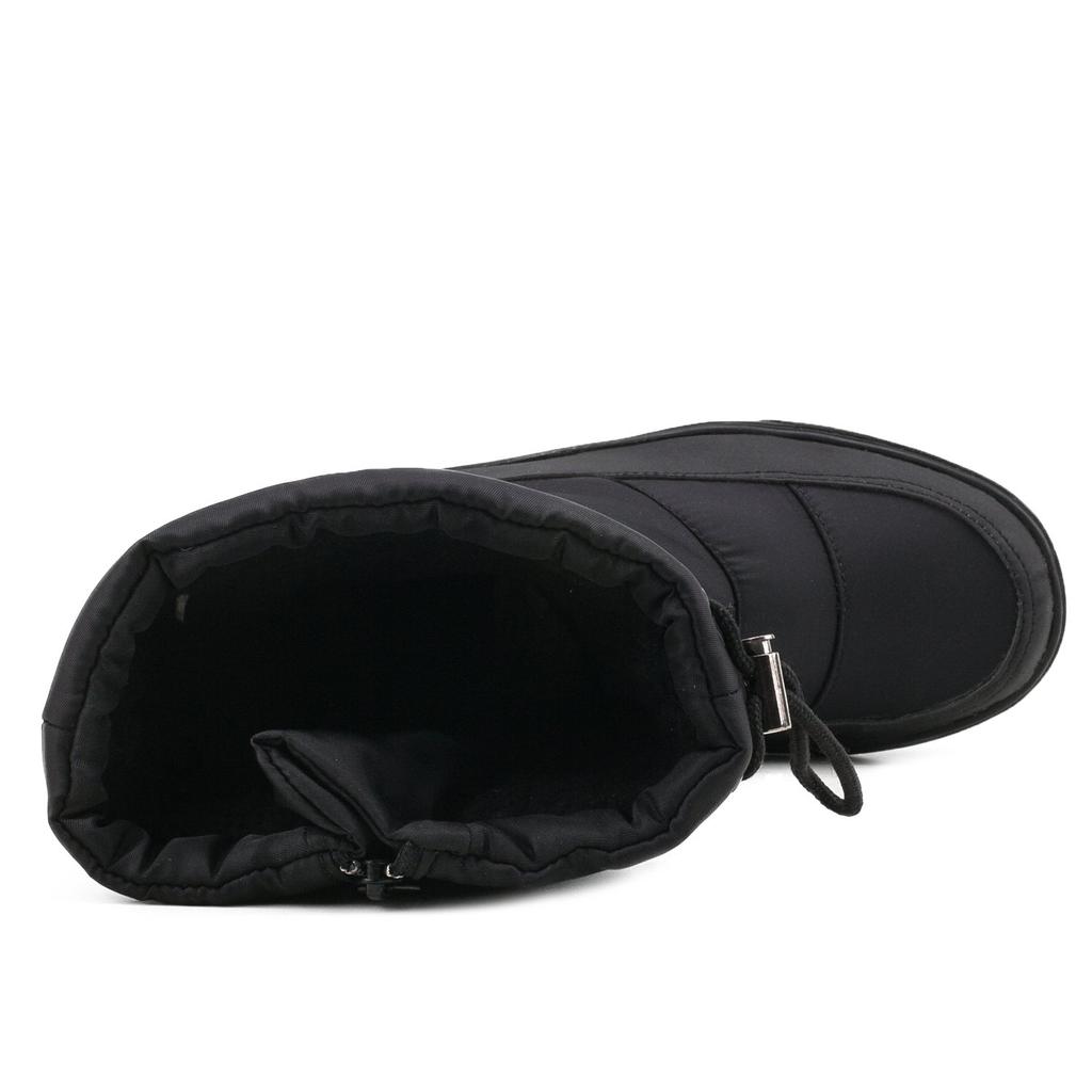 Shenji Schnee Lang Kaltes Wetter und Größe Damenstiefel, Stiefel, Slipperstiefel, Schwarz, 24,5cm