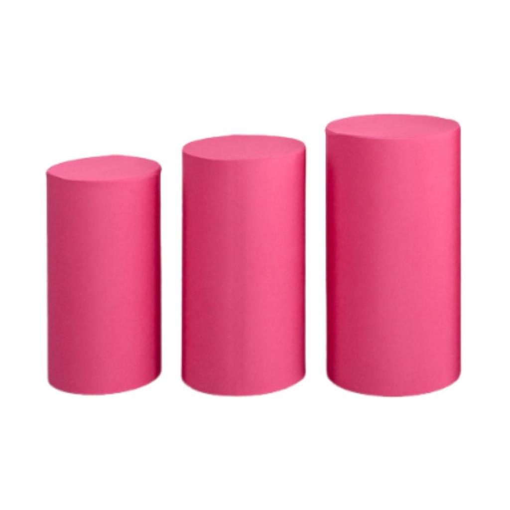 3x Cylinder Pedestal Covers Cylinder Stands Cover Comfortable Touching Cylinder