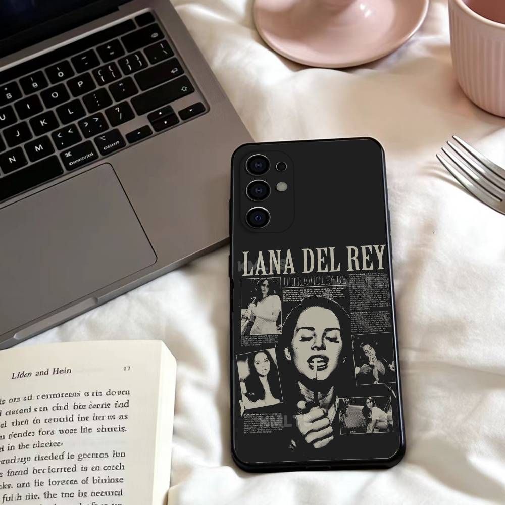 L-Lana del rey Singer  Phone Case For Samsung S25,24,23,22,30,21,10,9,Ultra,Plus,Lite,FE,4,5 G Soft Black Case