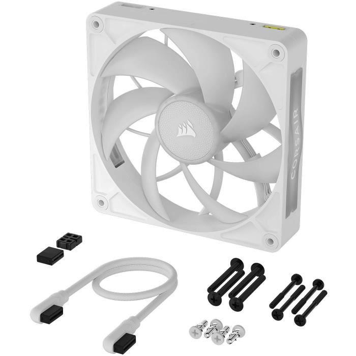 Refroidissement PC - CORSAIR - CO-9051039-WW - Kit De Démarrage Ventilateurs iCUE LINK RX140 RGB Max White Single Fan