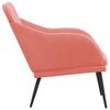 Pink Velvet Sofa Bench 110x76x80 Cm