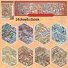 Mr. Paper 1 Book 3D Miniature Scene Sticker Book Stacking Coil Bound for Journal Scrapbooking Stress Relief DIY Decor