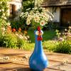 Weather Resistant Garden Art Resin Big Eyed Chicken Vase for Flowers, Cute Animal Planter, Small Flower Decorative Figurine Home Pot, Statue