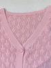 Women's Ice Silk Hollow-Out Cardigan Shawl with Camisole Thin Knit Top