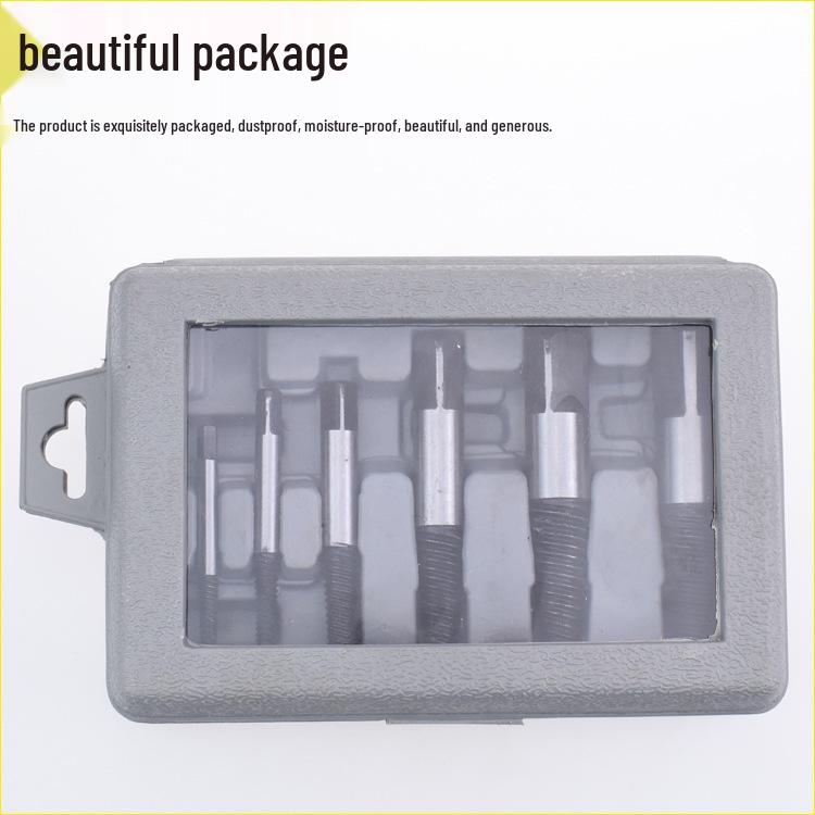 Universal Water Pipe and Faucet Broken Thread Extractor - 4 & 6 Point Stripped Thread Removal Tool