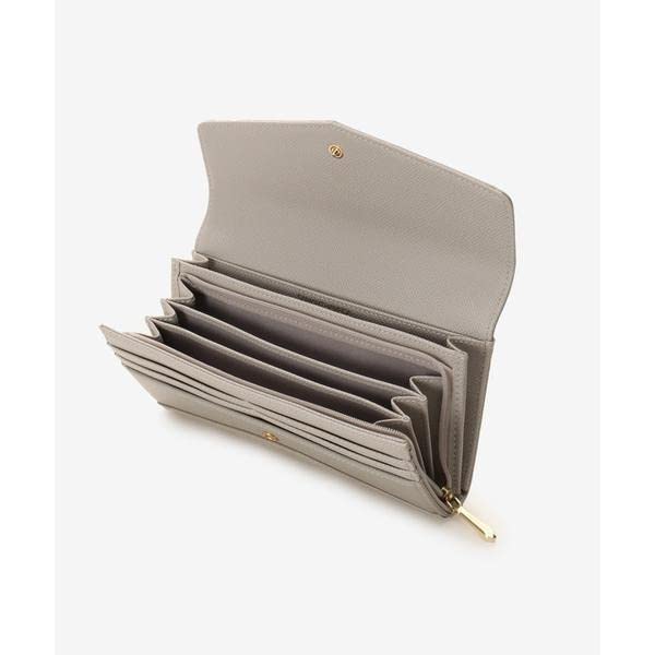 Billfold Long Wallet with Heart Bijou Gray [Samantha Vega] Women's