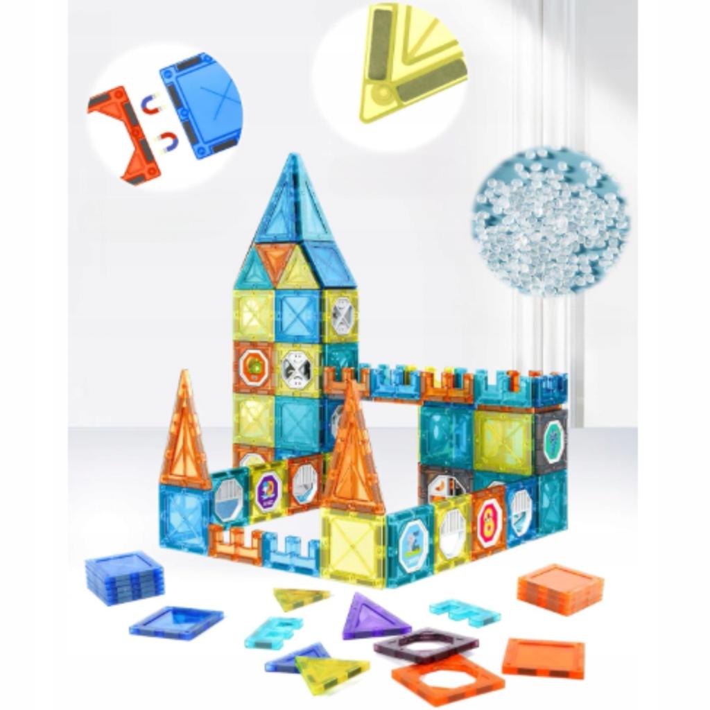 Magnetic Blocks For Children 3D Educational Large Smart Ball Track 138El