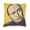 Phil Collins Drummer Pillowcase Polyester Linen Velvet Printed Zip Decorative Bed Cushion Cover