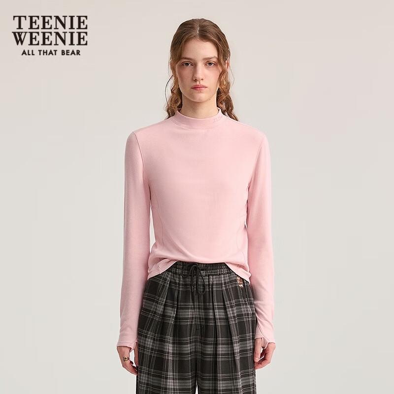 Teenie Weenie Women's Fleece Mock Neck Long Sleeve Top