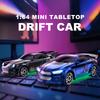 Bestseller 1/64 Scale Drift RC Car 2.4GHz Desktop Mini Racing Model  4WD Remote Control Vehicle Toy For Adults & Kids Ideal Gi