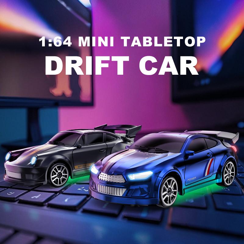 Bestseller 1/64 Scale Drift RC Car 2.4GHz Desktop Mini Racing Model  4WD Remote Control Vehicle Toy For Adults & Kids Ideal Gi