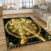 Cartoon Saint Seiya 3D Retro  Anime Rug Carpet for Living Room Bedroom Home Decor,Floor Mat Non-slip for Sofa Doormat Gift Kids
