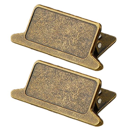 1/2 Adet Vintage Metal Klasör Klipsi Ağır Hizmet Çinko Alaşımlı Ofis Okul Kağıt Belge Bulldog Klipsi Çok Amaçlı Çanta Mühürleme Kelepçesi