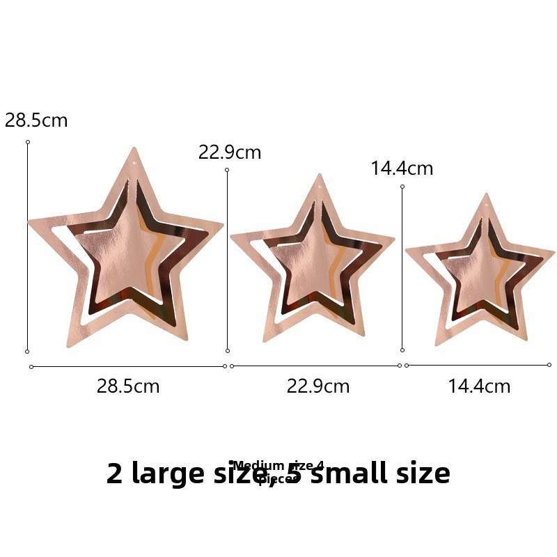 Christmas Decorations Holiday Mini Tree Star Snowflake Festive Hanging Decor