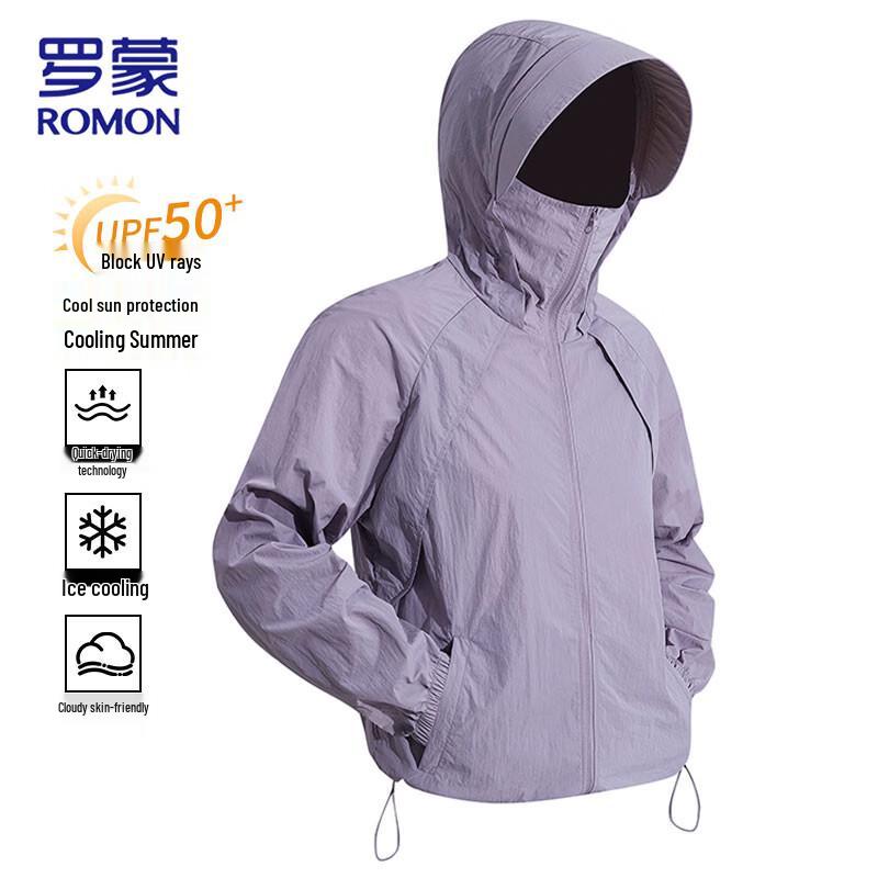 Romon Men's UPF50+ Ice Silk Sun Protection Jacket