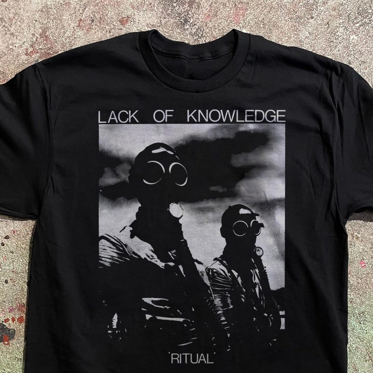 Lack of Knowledge Ritual EP T-Shirt, Anarcho Punk Hardcore Top S