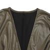 Women's Sparkly Ruched Bodycon Dress Sexy Deep V Neck Long Sleeve Mini Dress Metallic Party Club Night Dress