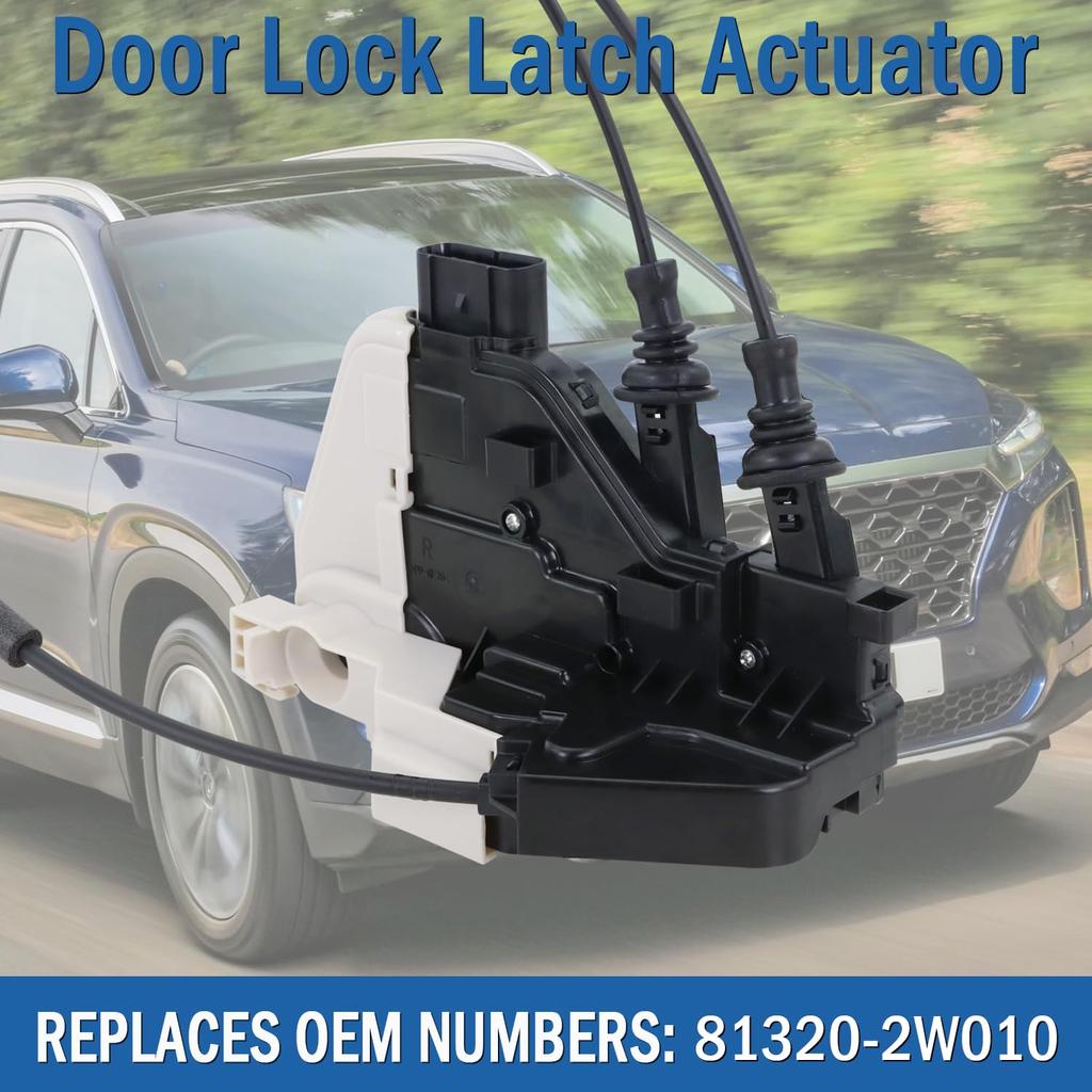Front Right Passenger Side Door Lock Actuator 81320-2W010, Door Latch Compatible With Hyundai Santa Fe XL 2013-, Hyundai Santa Fe Sport 2013-2018,