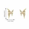 Sweet Butterfly Stud Earrings Light Luxury Women's Small Earrings Elegant Zircon  Earrings  Daily