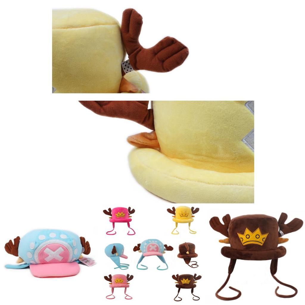 Anime One Piece Chopper Pluszowy Kapelusz Rybaka Miękki i Uroczy Dodatek Odzieżowy