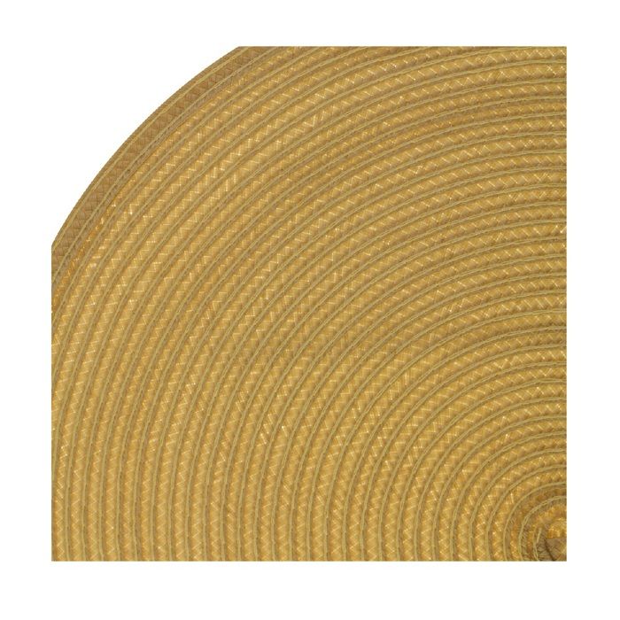Set De Table - Moutarde - Rond - 38 Cm - 100% Polypropylene