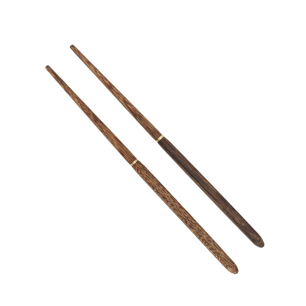 Costruzione Solida Bastoncini di Legno Pieghevoli Con Sacchetto Portaoggetti Portatili Staccabili Bastoncini da Viaggio Bastoncini da Campeggio all'Aperto