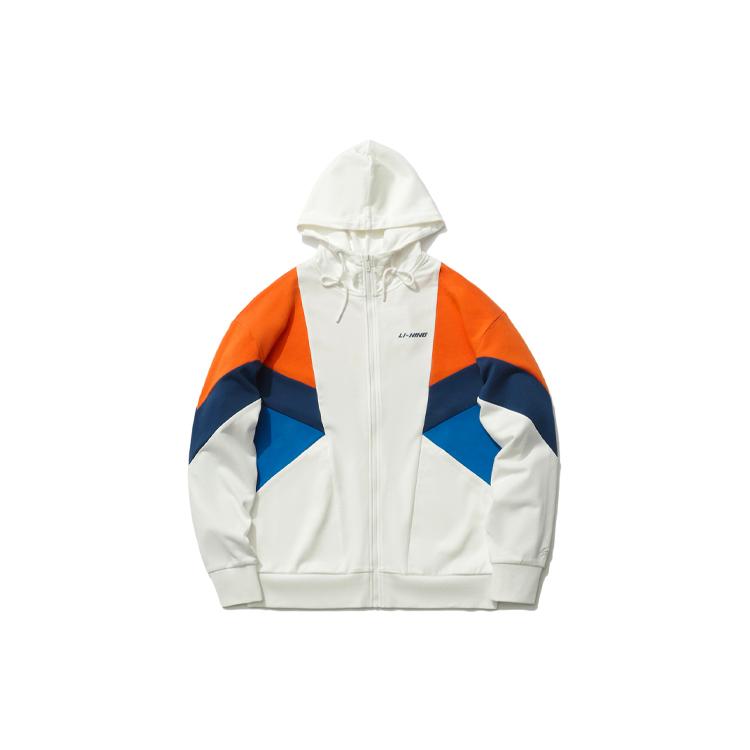 Li Ning Sports Fashion Collection Jackets Unisex Ivory Hooded Moderate Other AWDR370-1 M
