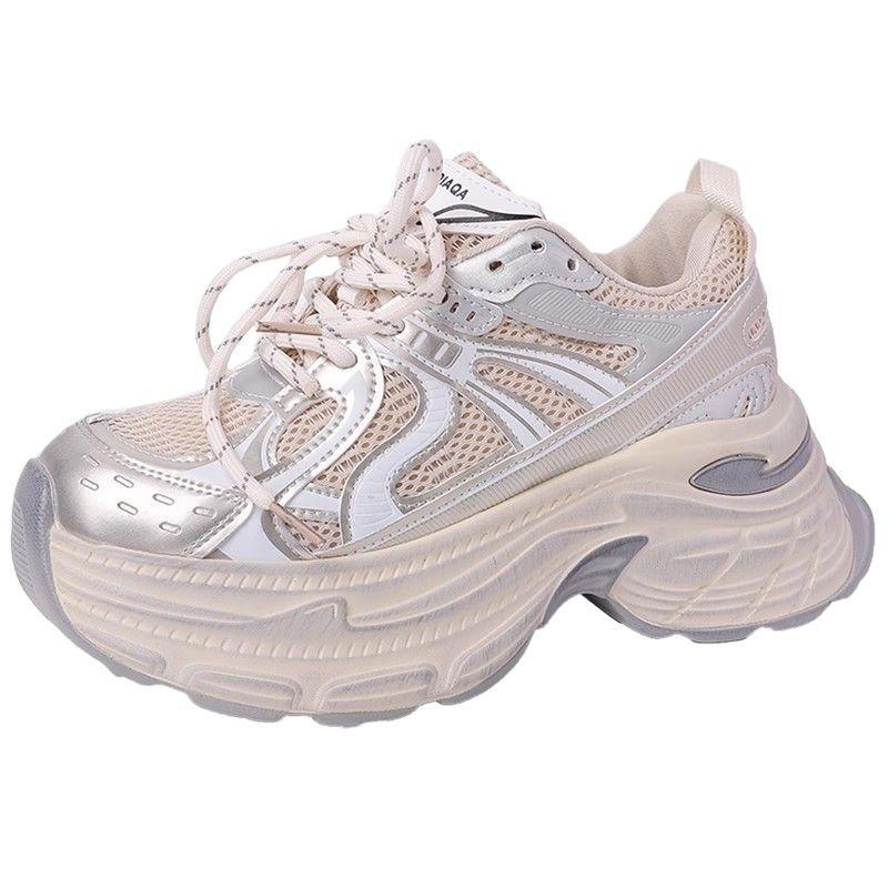 Versatile, breathable and comfortable German training dad shoes, fashionable in spring and summer, small people show height and increase height, pl