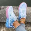 Women's Sneakers New Fashion Breathable Trainers Comfortable Sneakers Women Mesh Fabric Lace Up Female